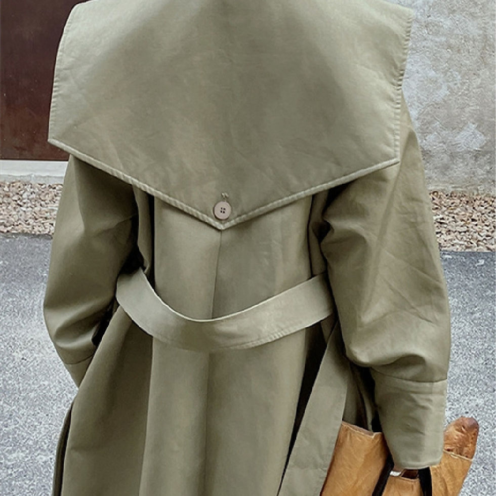 Thumbnail: Women's Fashion Lapel Trench Coat