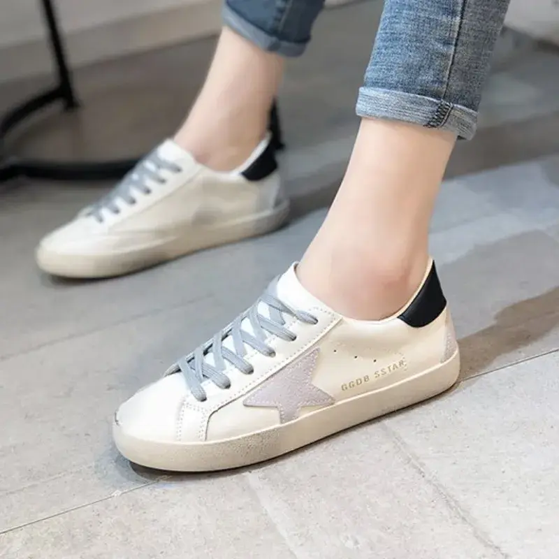 Thumbnail: Dirty Shoes Women Spring 2023 New Genuine Leather Retro xingx Small Dirty Shoes