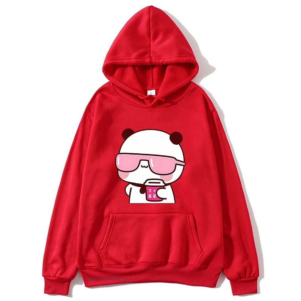 Thumbnail: Couple Hoodies Bubu Is Watching Movie With Dudu Plus Size Sweatshirt Cartoon Ka
