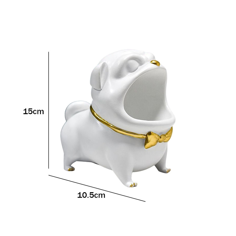 縮圖：Resin Cat/Dog Statue Living Room Decor Decorative Tray Sculpture Table Ornament