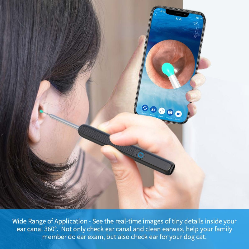 Thumbnail: NATFIRE NE3 Ear Cleaner High Precision Ear Wax Removal Tool with Camera LED Lig