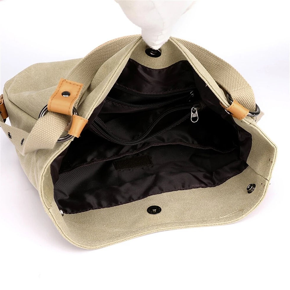 Thumbnail: Crossbody Bags for Women Quality Canvas Luxury Ladies Handbags Woman