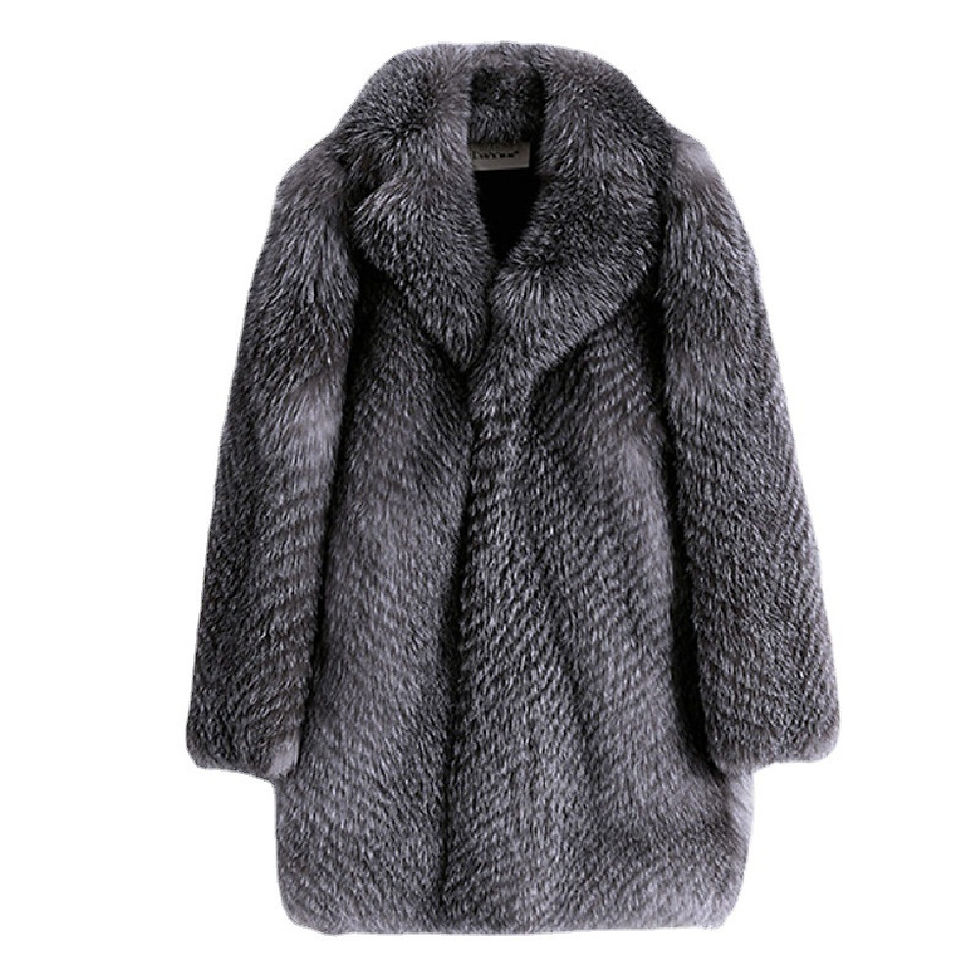 Miniaturbild: Men's Long Warm Mink Fur Coat