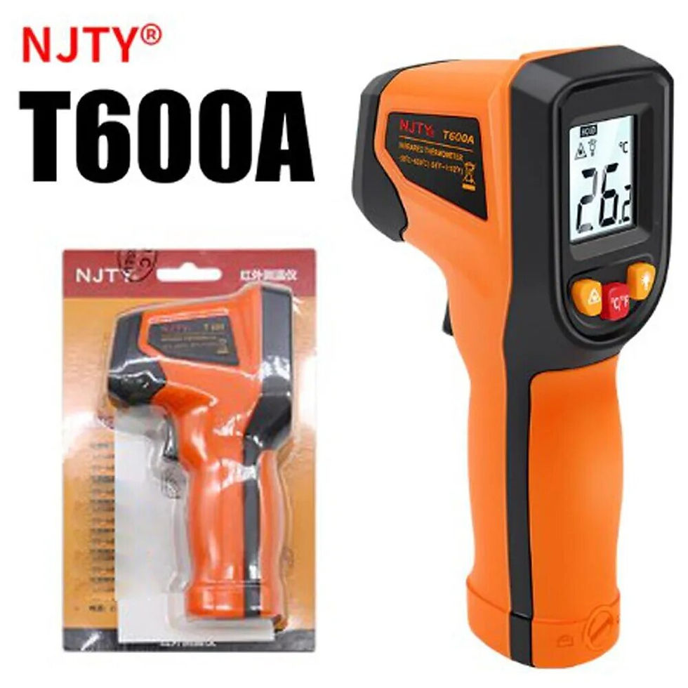 Miniaturebillede: NJTY T400 T400A T600 T600A Digital Infrared Thermometer Laser Thermometer Non C