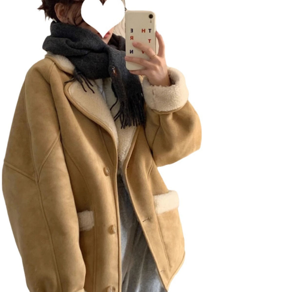 Thumbnail: Suede Short Coat For Women