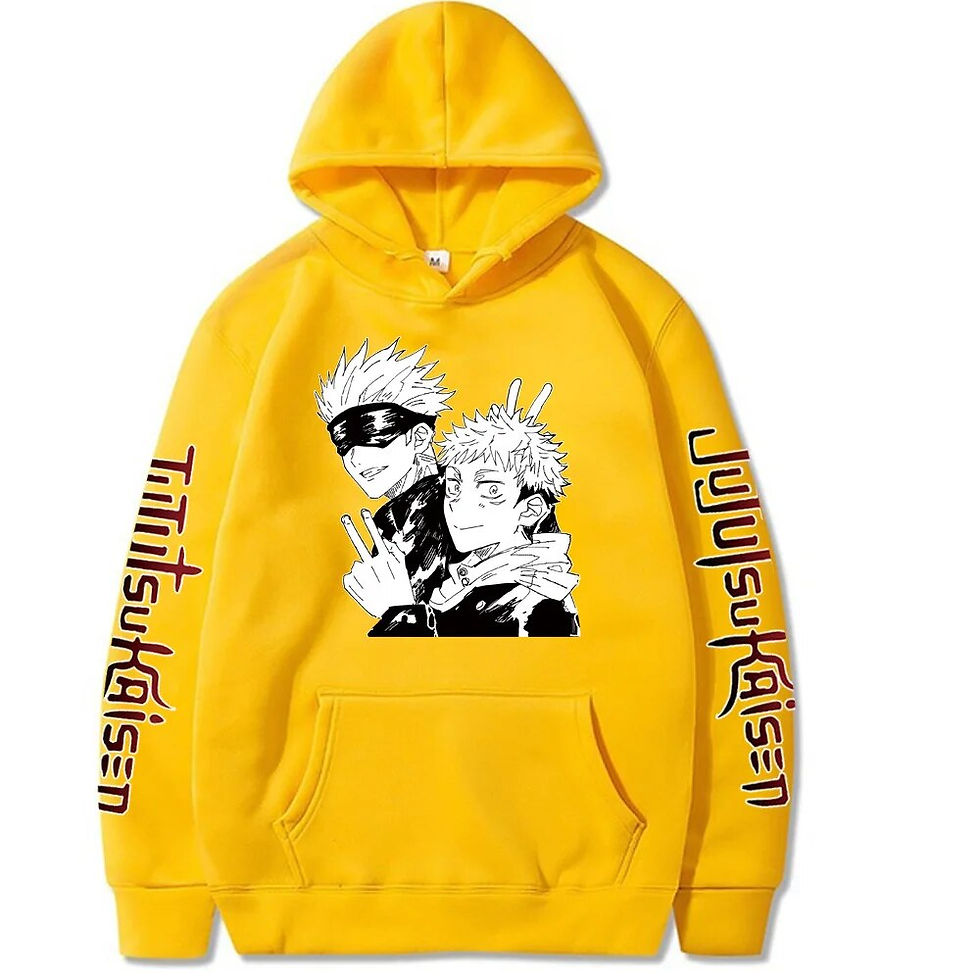 Thumbnail: Japan Anime Jujutsu Kaisen Gojo Satoru Plus Size Hoodie Men Women Sweatshirt Ca