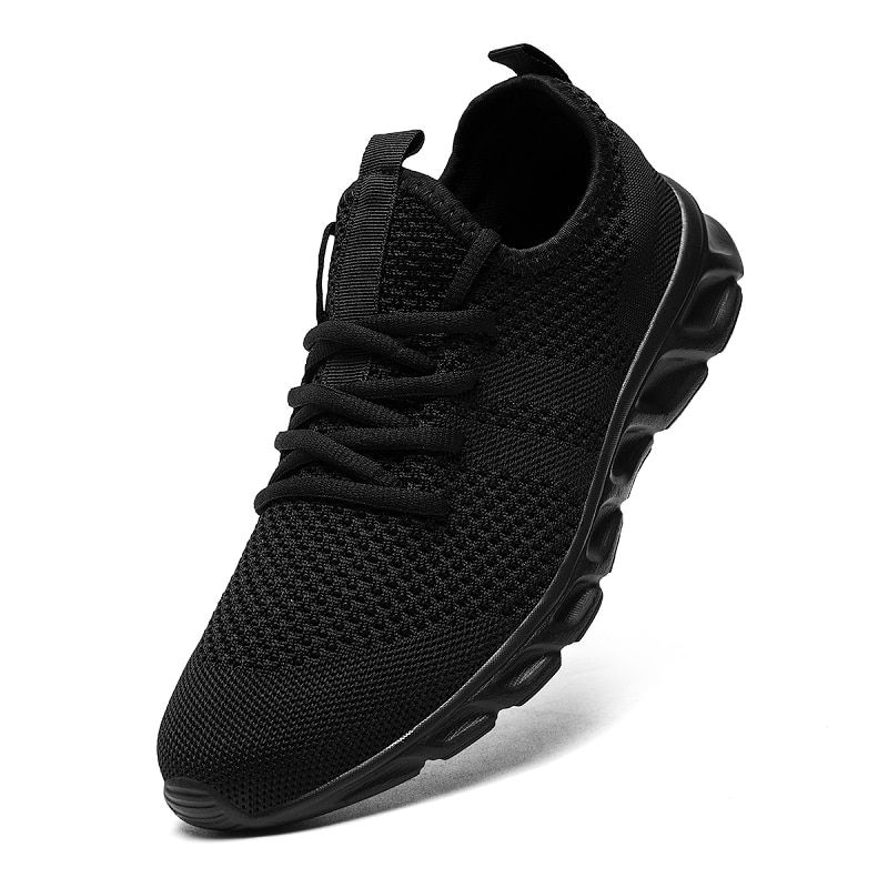 Miniatura: Men Casual Sport Shoes Light Sneakers White Outdoor Breathable Mesh Black Runni