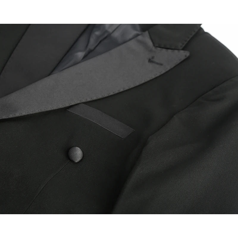 Thumbnail: Luxury high-end men's slim formal business solid color suit jacket annual fashi