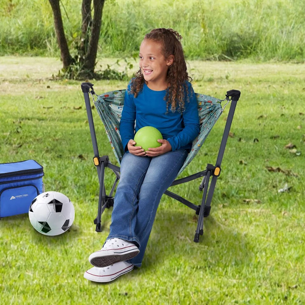 Thumbnail: Ozark Trail Kids' Hammock Chair, Multi-Color, 29.7" W x 23" L outdoor furniture