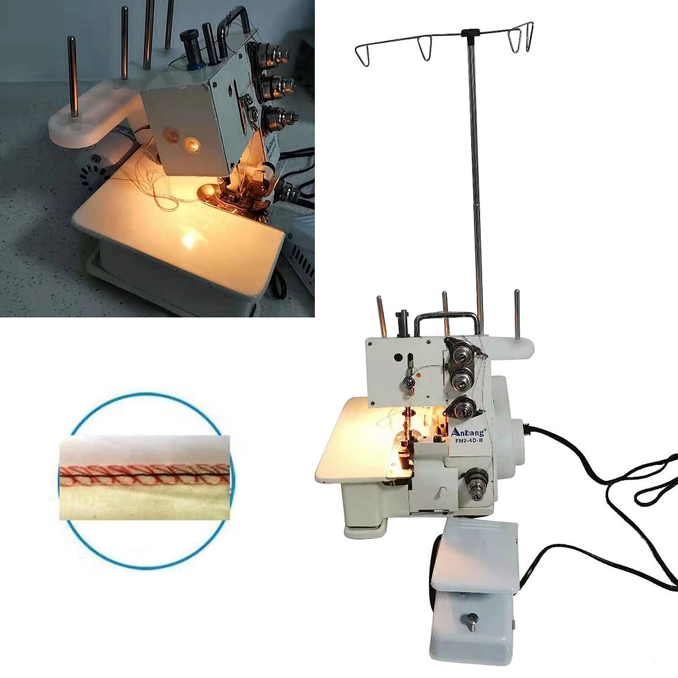 Thumbnail: FN2-4D Four-Thread Household Overlocking Sewing Machine 4 Thread+Foot Controller
