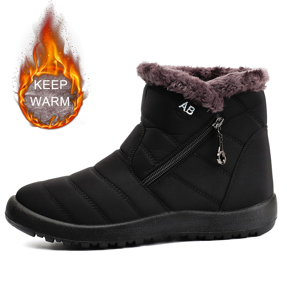 Thumbnail: Women Boots Watarproof Ankle Boots For Women Winter Shoes Keep Warm Snow Boots