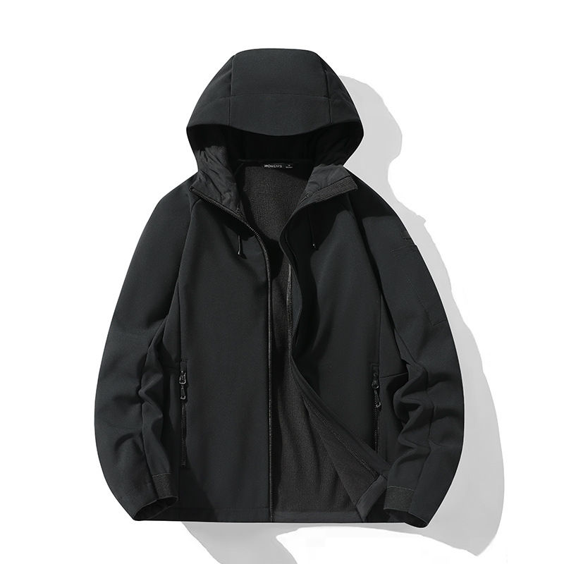 Sīktēls: Polyester Men's Assault Windproof Sports Jacket Breathable Soft Shell