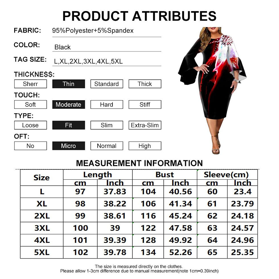 サムネイル： Plus Size Women Dresses 2021 Autumn Elegant Floral Print Wedding Birthday Party