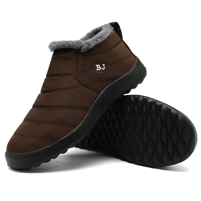 Thumbnail: Men Snow Boots Plush New Warm Ankle Boots for Waterproof Men& Boots Female Wint