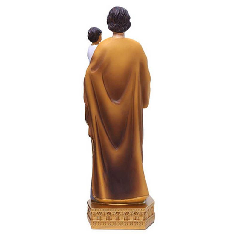Thumbnail: Saint Joseph With Child Resin Religious Statue Resin Handcrafted God Statue