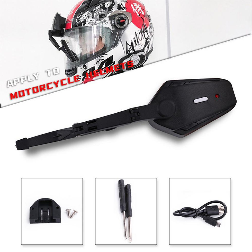 Thumbnail: Motorcycle Helmet Windshield Wiper Waterproof USB Safety With Wiper Bicycle