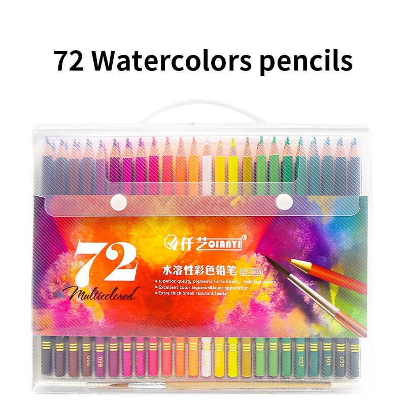 Miniature : 48/120/160/150/180 Professional Oil Color Pencil Soft Wood Watercolor crayon de