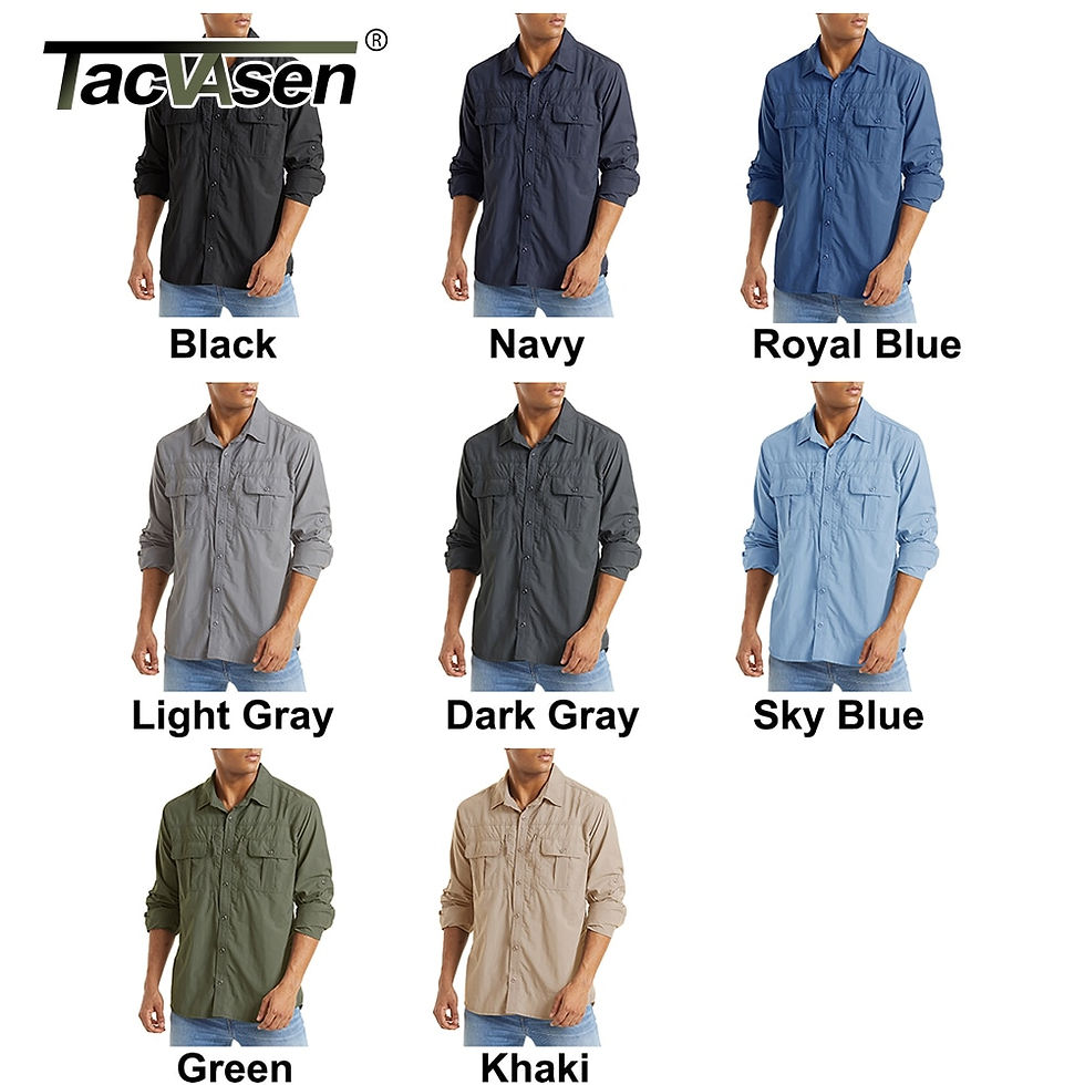 Thumbnail: TACVASEN With 2 Chest Zipper Pockets Tactical Shirt Men's Quick Drying Skin Pro