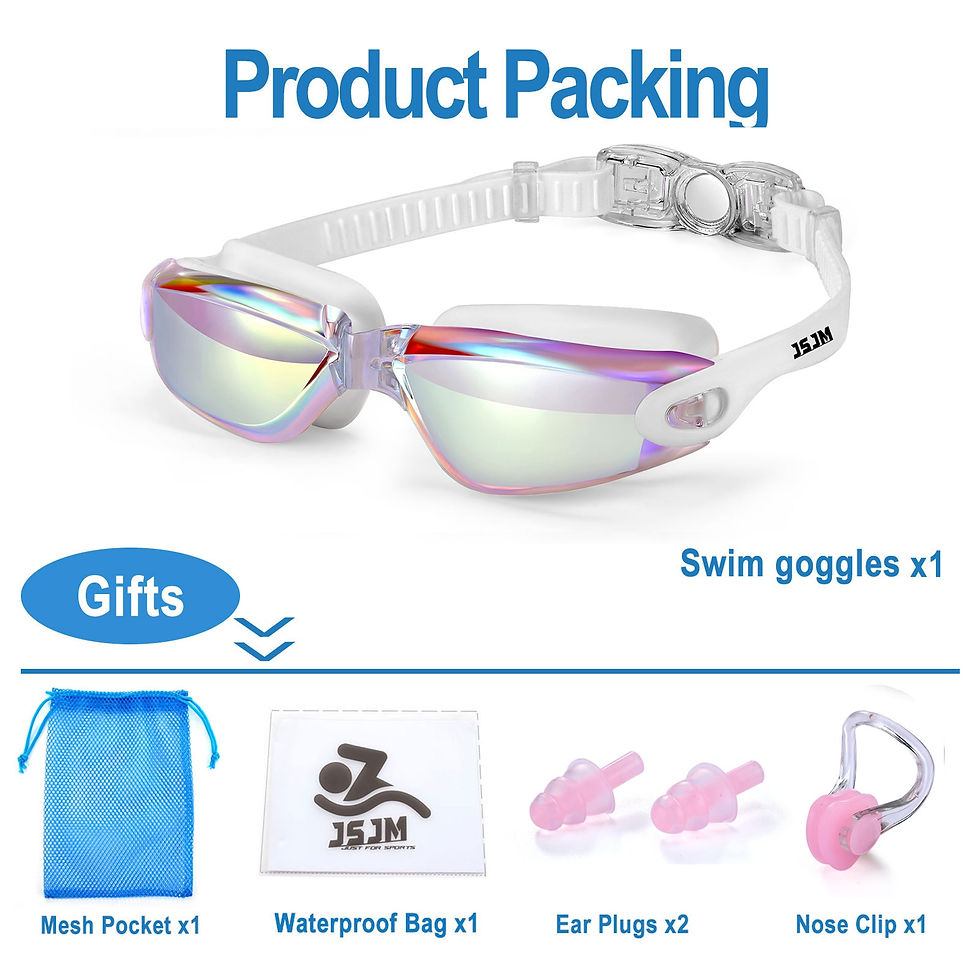 Thumbnail: JSJM New Professional Adult Anti-fog UV Protection Lens Men Women Swimming Gogg