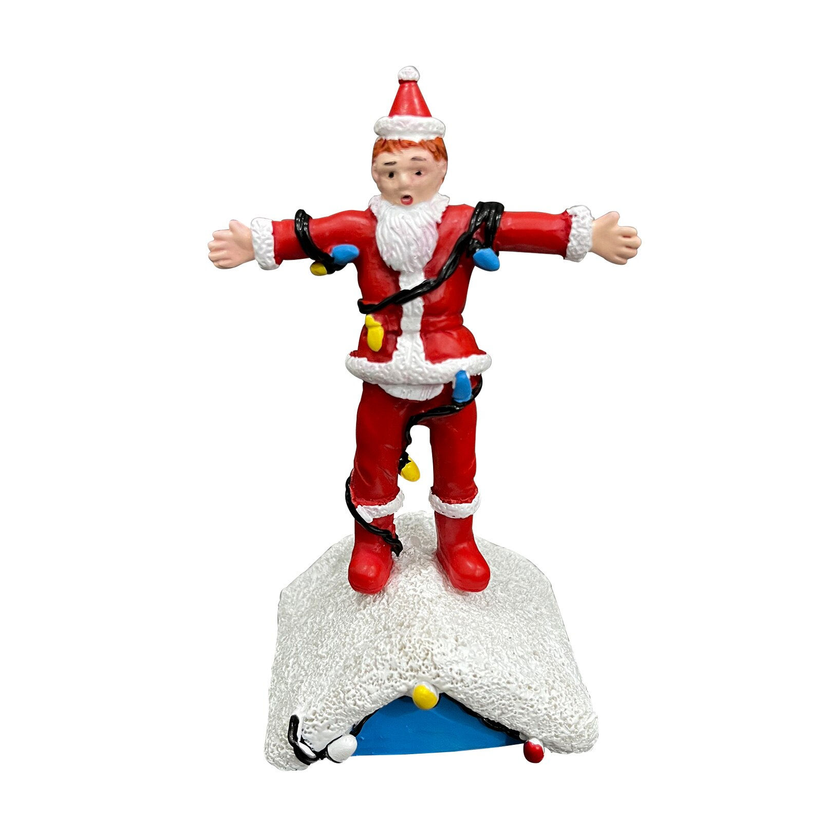 Resin Christmas Snow View House Figurines Hand Carved DIY The Griswold