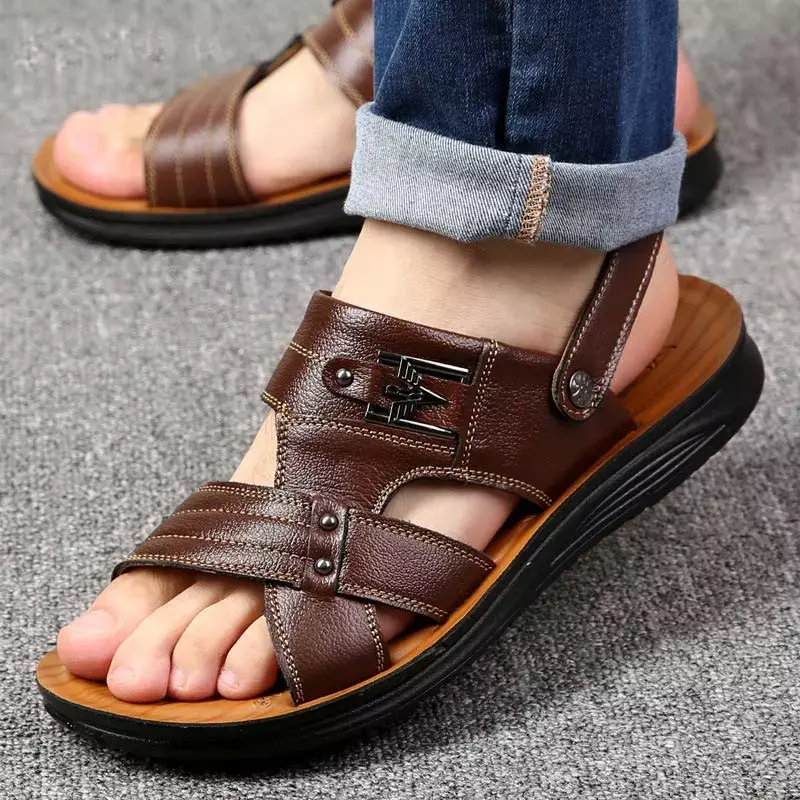 Thumbnail: rubber sandals men shoes summer 2022 flats high quality shallow PU slippers