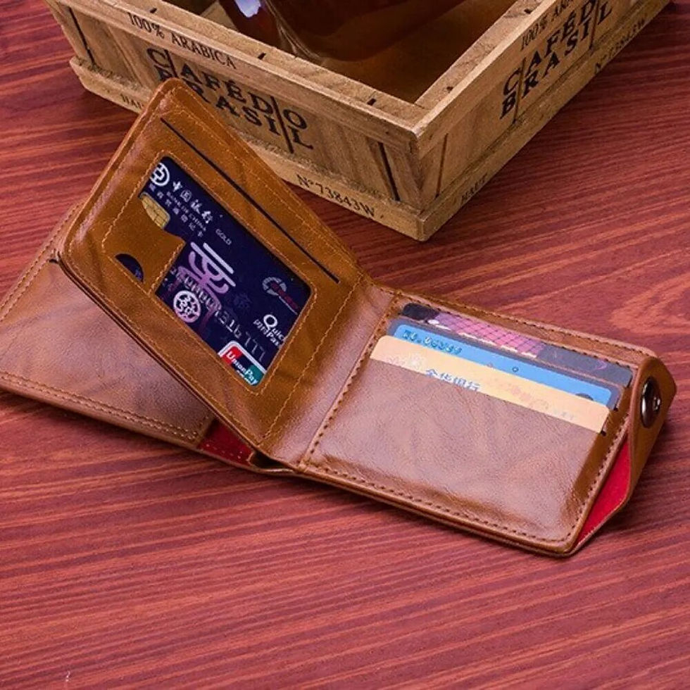 Thumbnail: Men's Wallets With 100 US Dollar Pattern Wallet Male Leather Wallet Photo Card