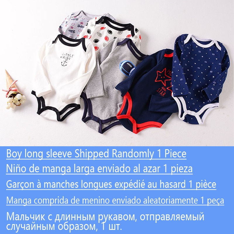 Thumbnail: 1-2 Pieces Baby Bodysuit For Newborns Summer Baby Romper Girl/Boy Clothes 0-12M