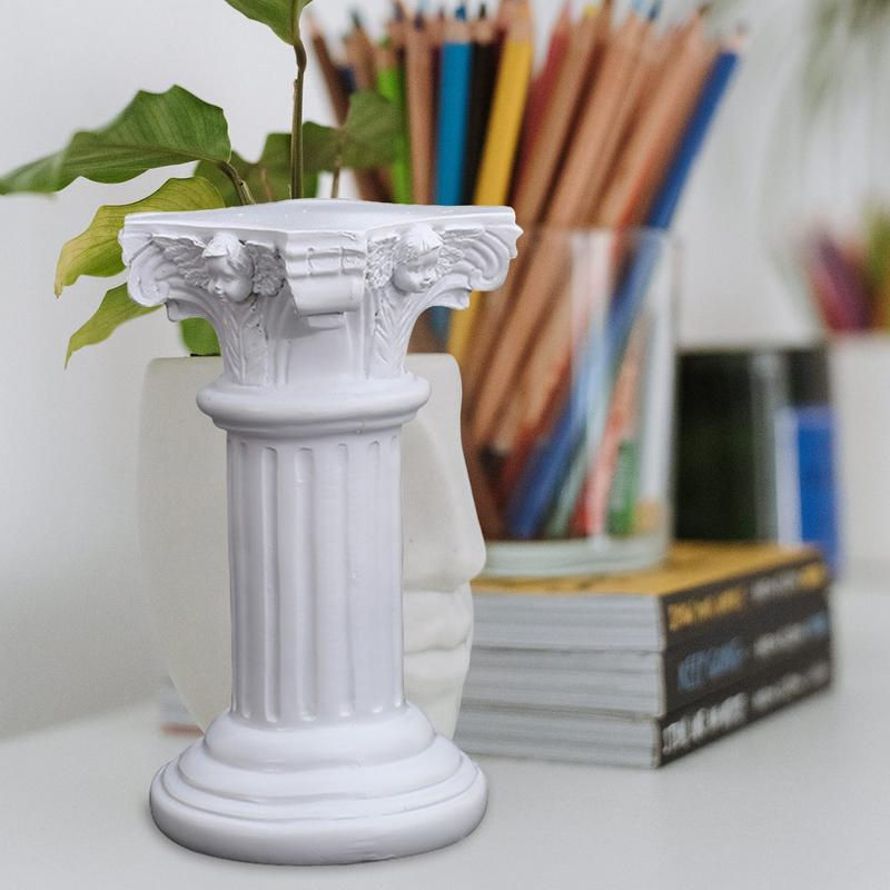 Thumbnail: Roman Pillar Greek Column Statue Pedestal Candlestick Stand Figurine Sculpture