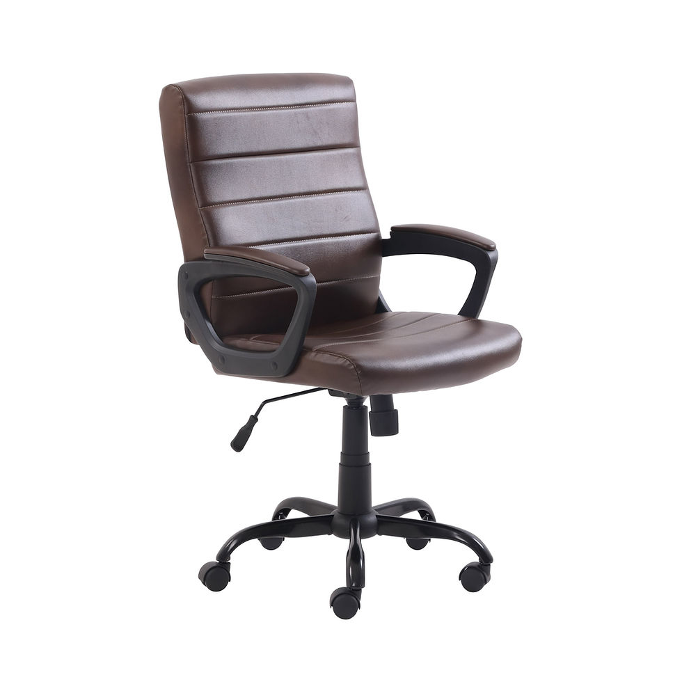 ภาพขนาดย่อ: Mainstays Bonded Leather Mid-Back Manager's Office Chair, Multiple Finishes