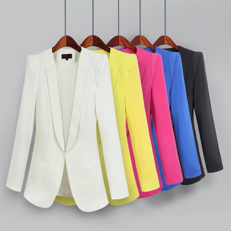 Thumbnail: 2022 New Large Size Women's Business Suits Spring Autumn Blazers Jackets