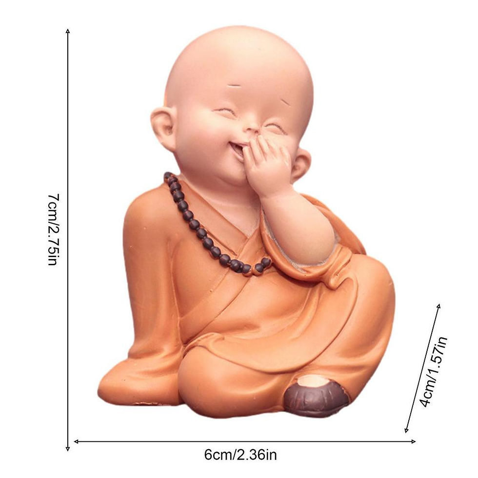 Miniatura: Cute Monk Statue Little Monk Figurine Cute Buddha Monk Statue Adorable Baby