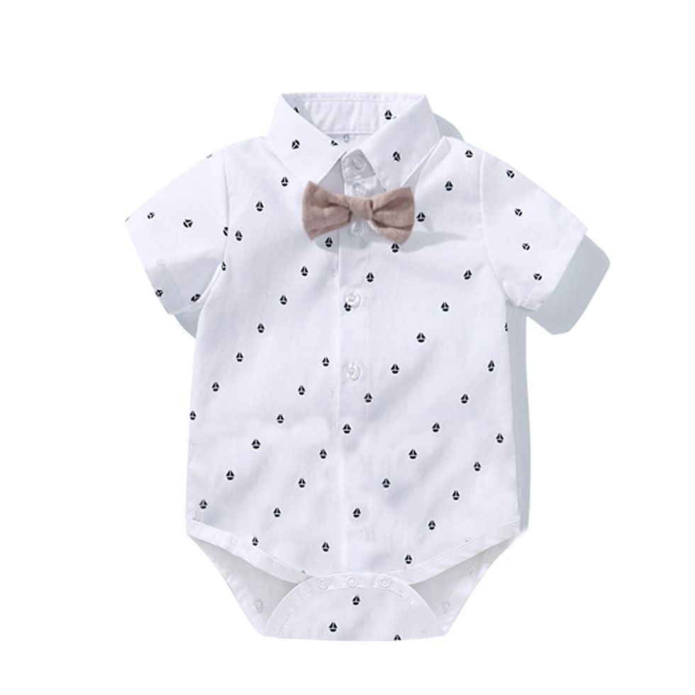 Miniatyrbild: Hot Baby Boy Clothing Suit Newborn Handsome Romper Bow Set Birthday Festival Gi
