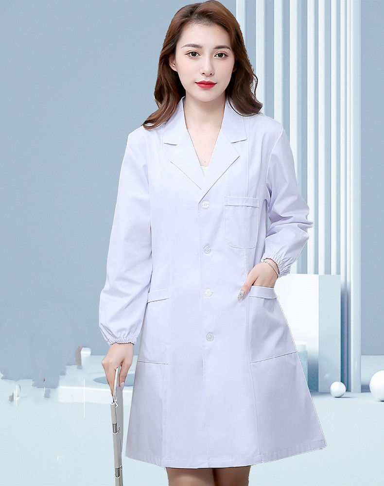 Thumbnail: Summer Thin Short Sleeve Nurse Wear White Work Wear