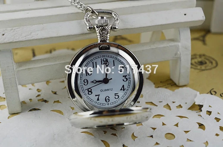 Thumbnail: 2017 New Arrival Fire Dragon Pocket Watch Handmade Mortal Kombat Necklaces Lock