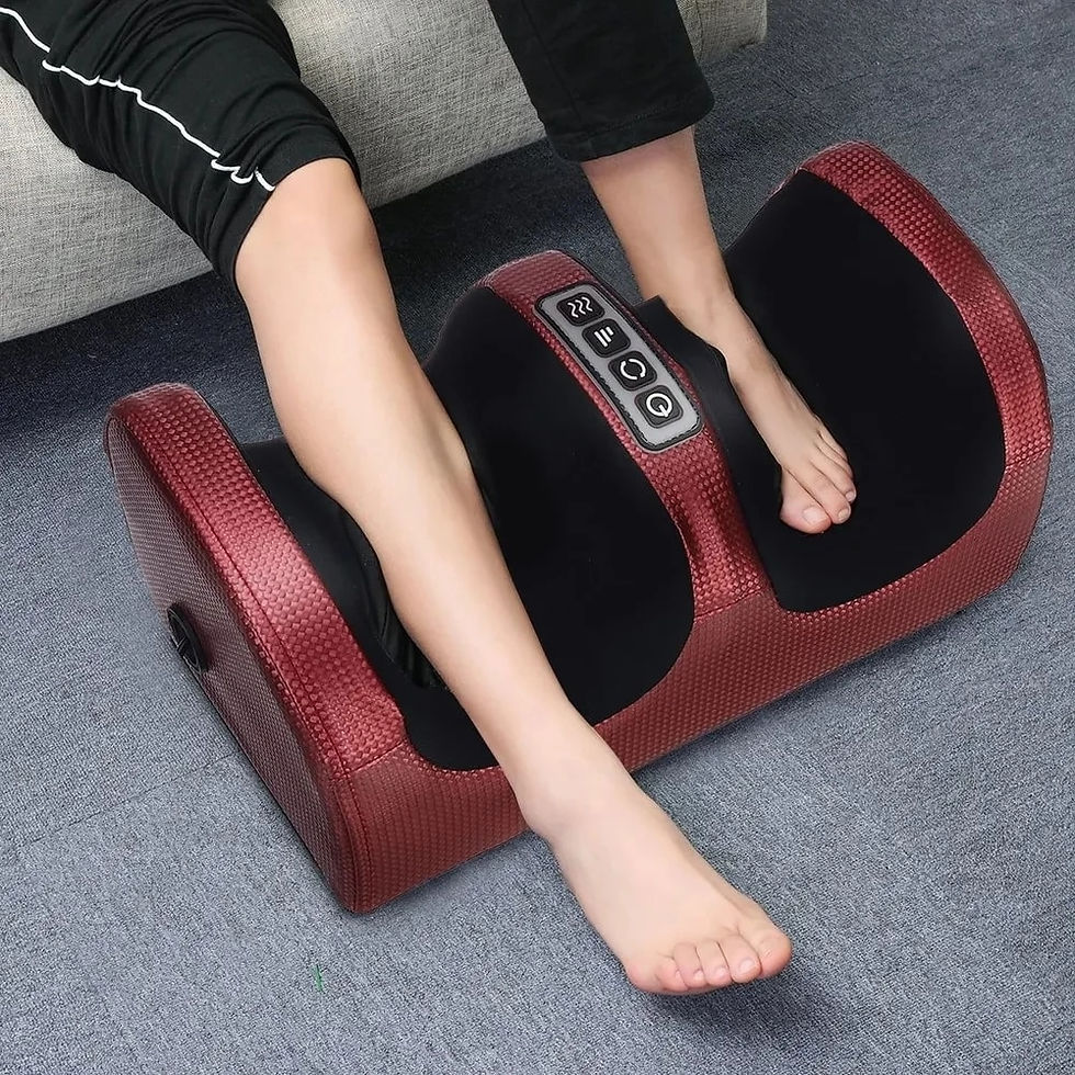 Thumbnail: Hot Compression Electric Foot Massager Heating Therapy Shiatsu Kneading Roller