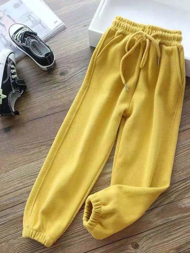 Thumbnail: Women Winter Warm Leggings Thick Trousers Warm Fleece Plus Size Long Thicken Pa