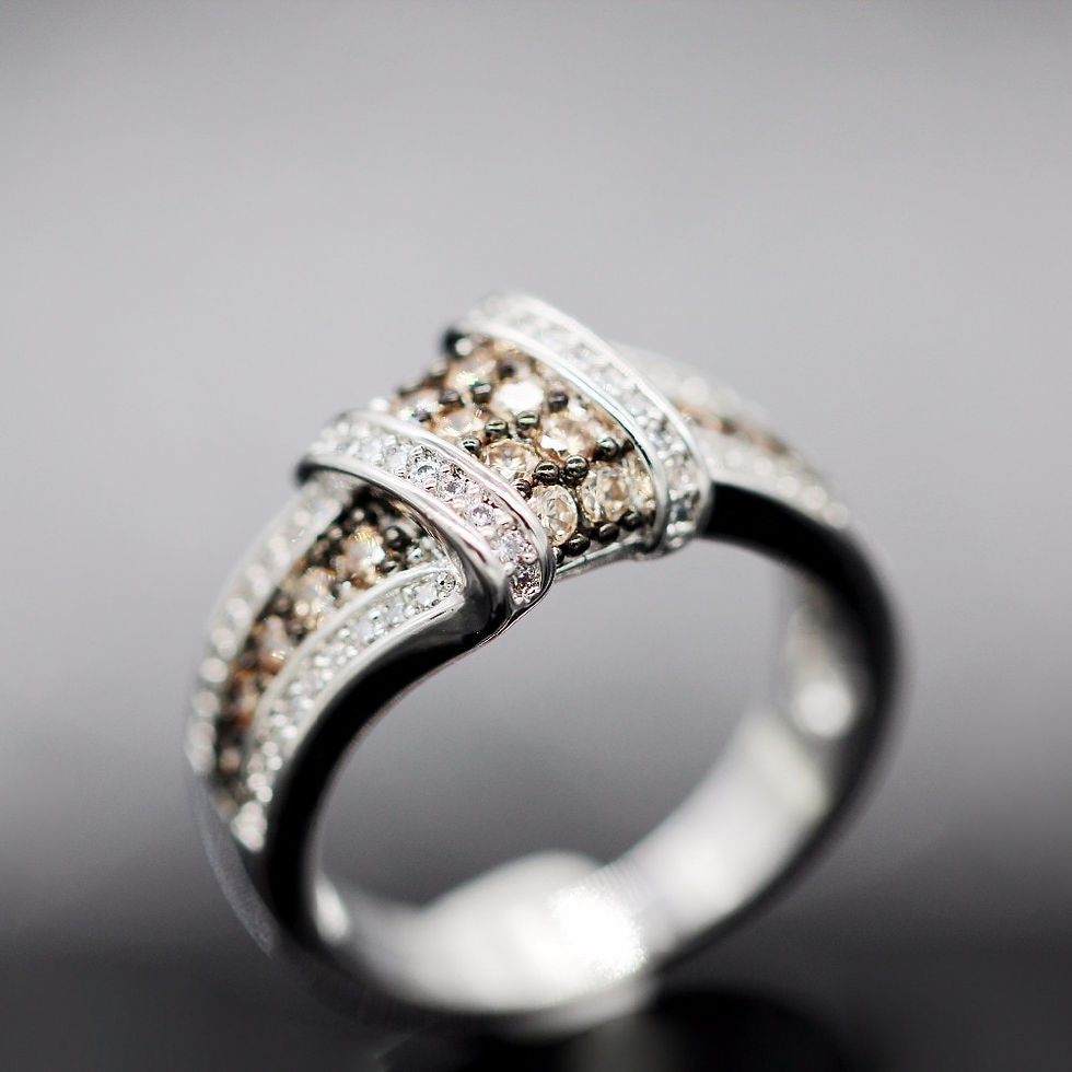 Thumbnail: Uloveido Wedding Rings for Women Engagement Jewlery Stone Champagne