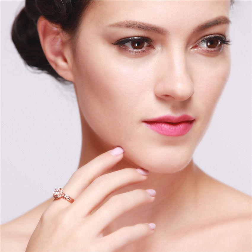 Thumbnail: US STOCK 15% Off Uloveido Rose Gold Color Rings for Women Ring Female Anel