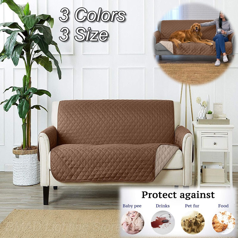 1 2 3 Seater Waterproof Sofa Cover Pet Dog Kids Sofa Mat Couch Slipcovers For L