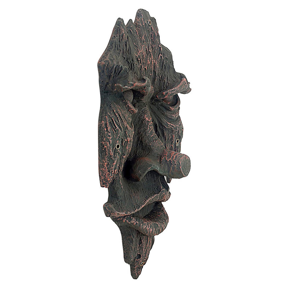 Miniatura: Greenman Tree Sculpture Resin Facial Features Decoration Garden Decor Creative