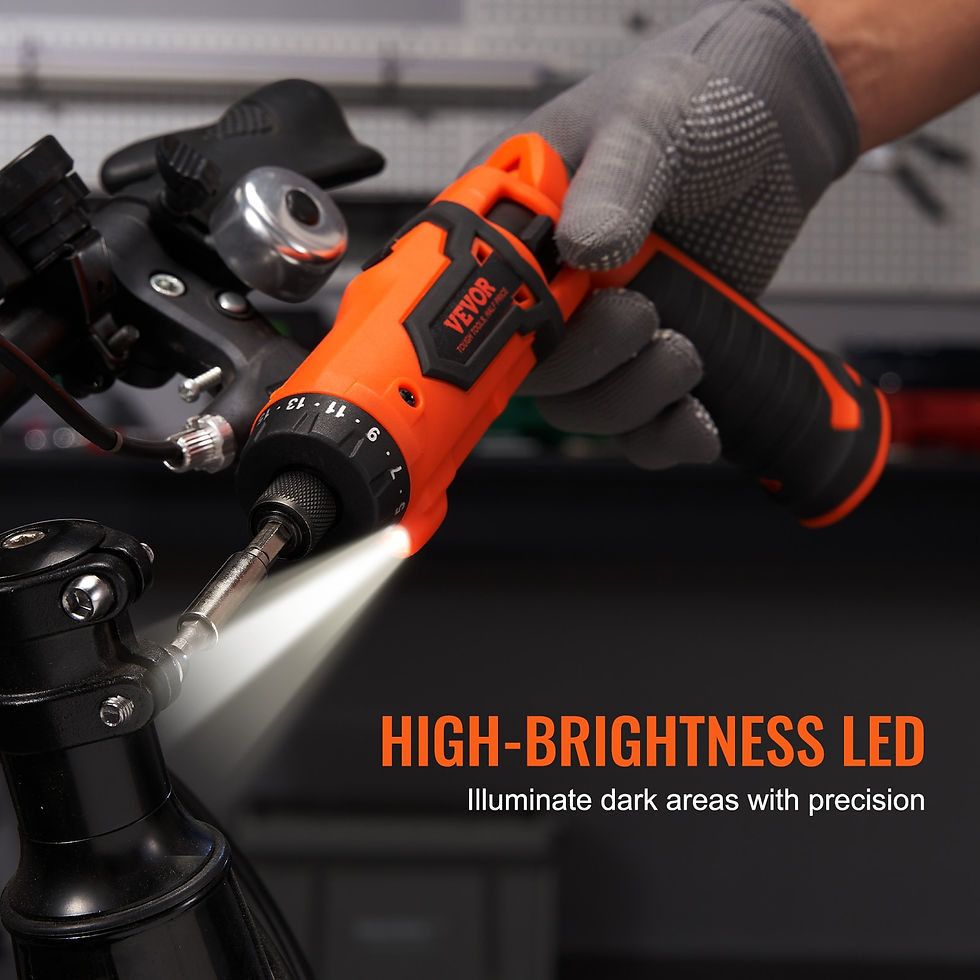 Thumbnail: VEVOR 4V 6.5Nm Cordless Screwdriver Electric Screwdriver Rechargeable Set with