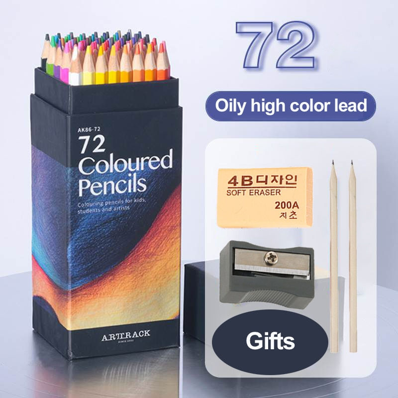 Thumbnail: 12/24/48/72 Colors Color pencil  DIY set includes: Wooden Color Pencil Sharpene