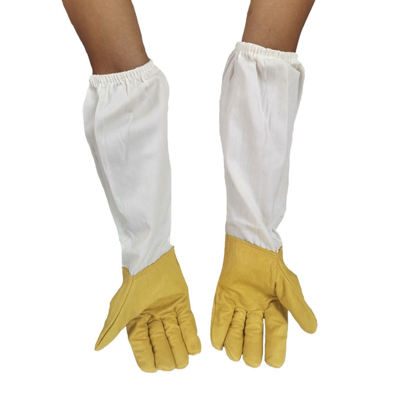Thumbnail: Bee Beekeeping Tool Protective Gloves Gauntlet Necessary Supplies for