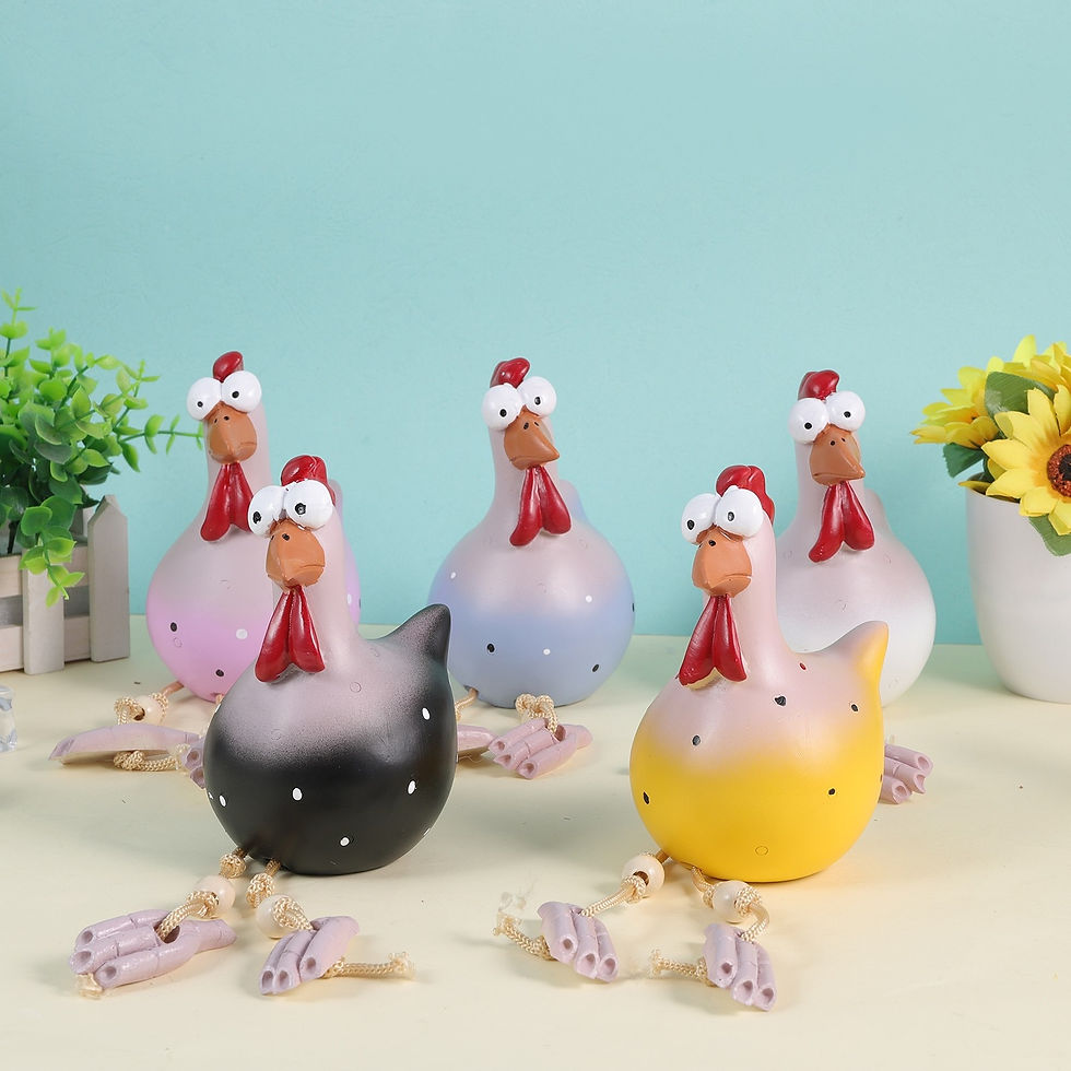Thumbnail: Funny Chicken Garden Decor Resin Statues Home Farm Yard Decorations Chicken Hen