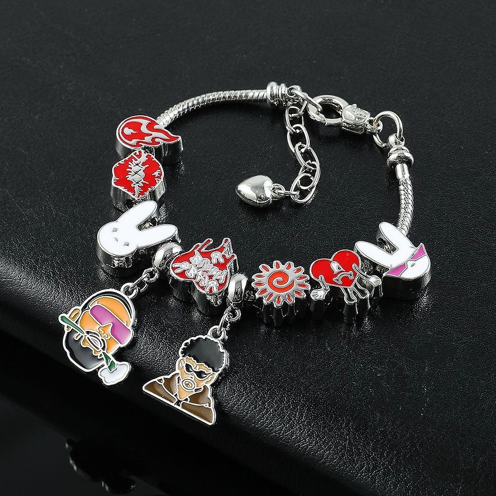 Miniatiūra: Hot Puerto Rican Singer Bad Bunny Bracelet Cute Bracelet Accessories Punk
