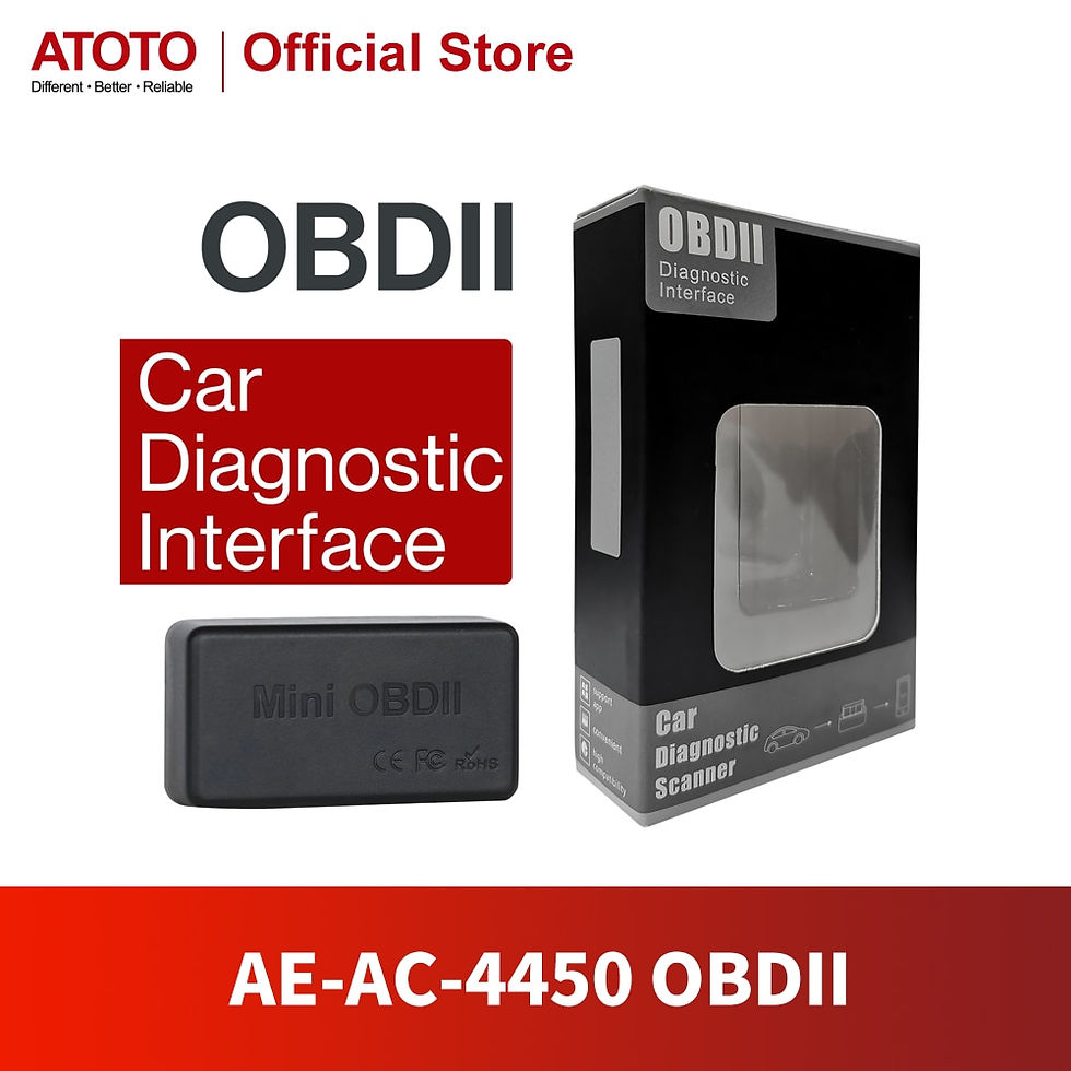 Miniatura: ATOTO OBD2 Scanner Bluetooth For Android Car Diagnostic Tool Check Engine Adapt