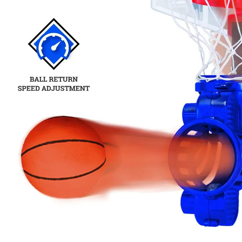 Thumbnail: Sports Shoot Again Over The Door Mini Basketball Hoop With Rebounder and Automa