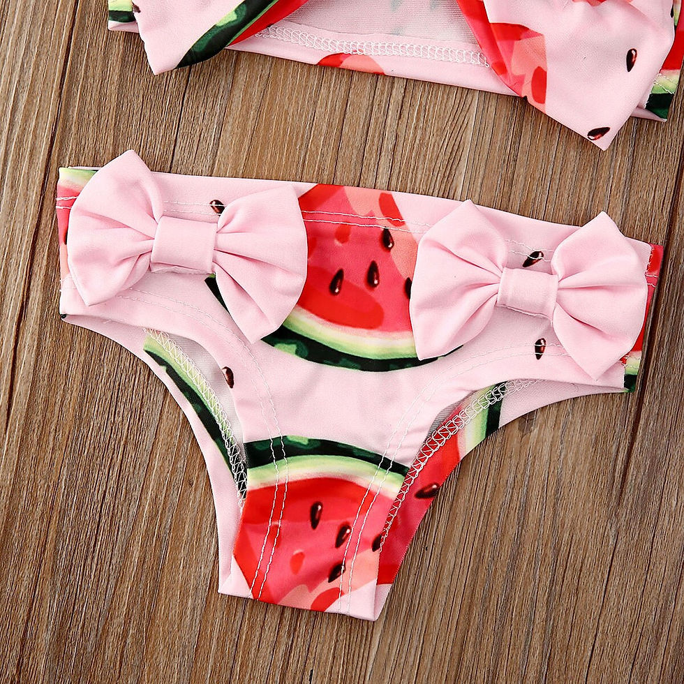Thumbnail: Citgeett Summer Kids Girls Watermelon Swimwear Swimsuit Bikini Bathing Suit