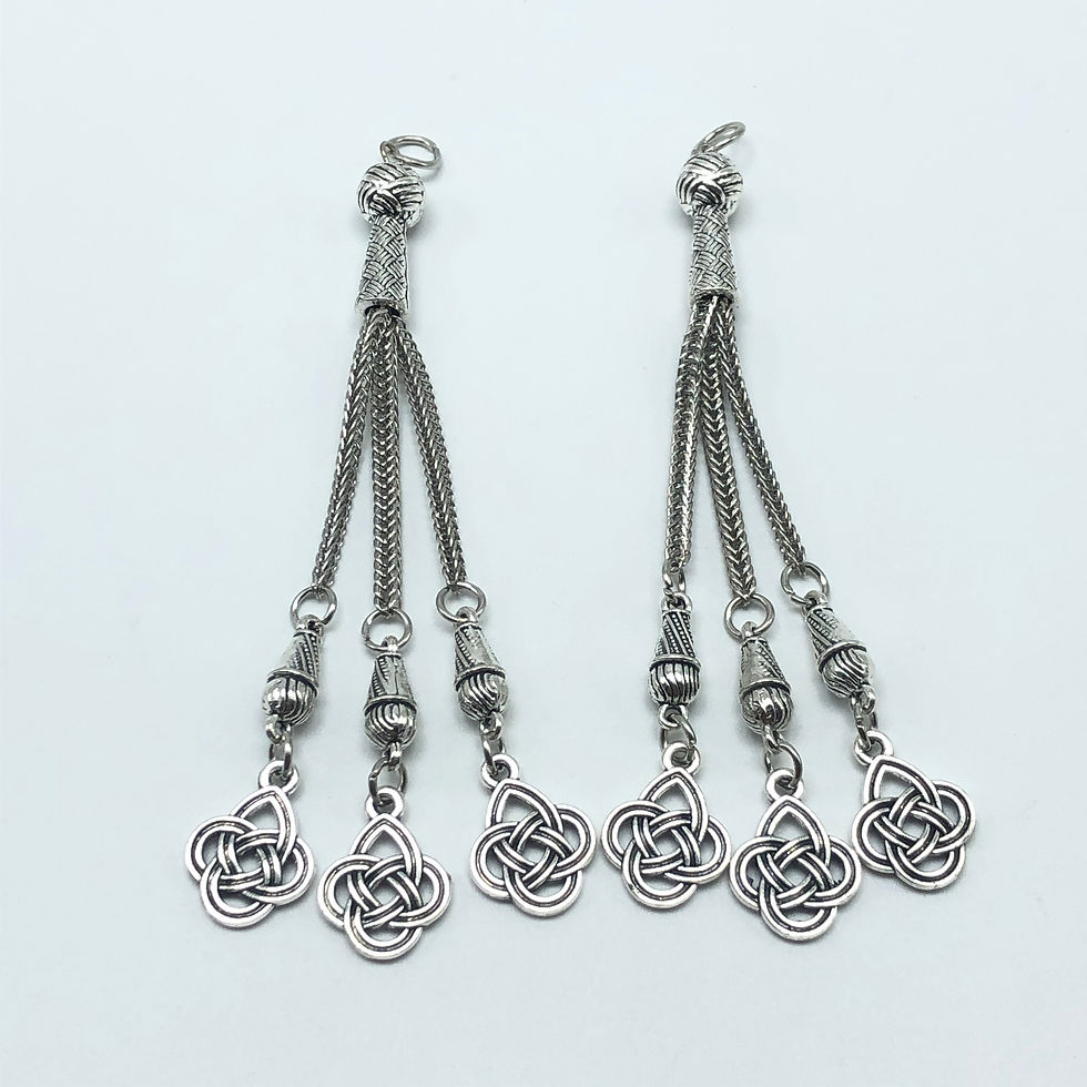 Thumbnail: JunKang 2pcs Pop Turkey StarMoon national emblem Chinese knot Rosary