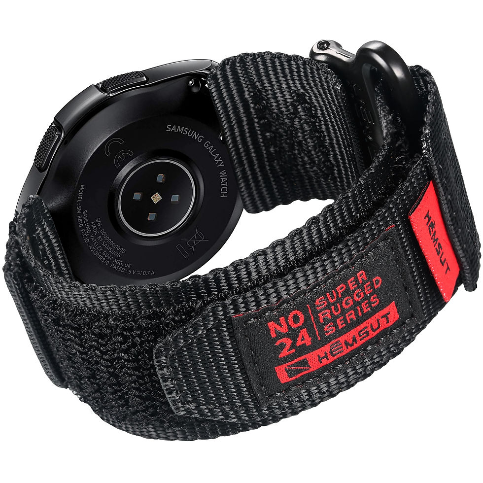 Thumbnail: HEMSUT Nylon Sport Military Watch Band For Samsung Galaxy Wrist Straps For Men